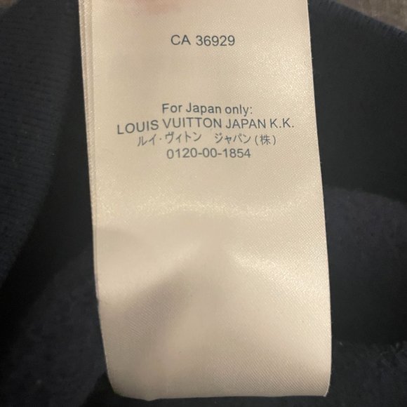 SOLD - Navy Louis Vuitton Stitch Print Embroidery Crewneck - Picture 9 of 9